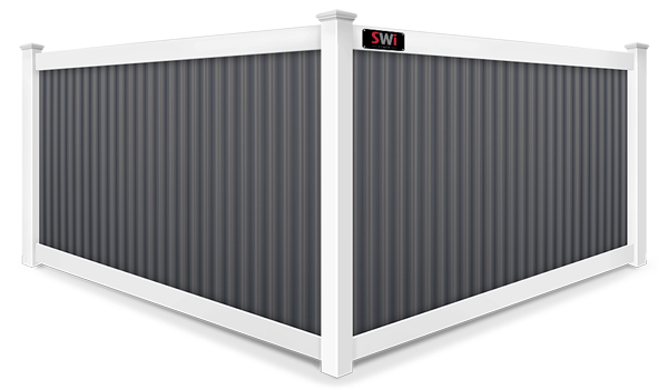 Black Metal Panel fence company in xxxREGION