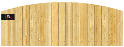 Convex Top Cut - Wood Fence Option