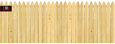 Gothic Pickets - Wood Fence Option