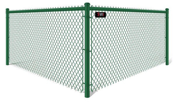 Green Chain Link fence contractor in Wyoming