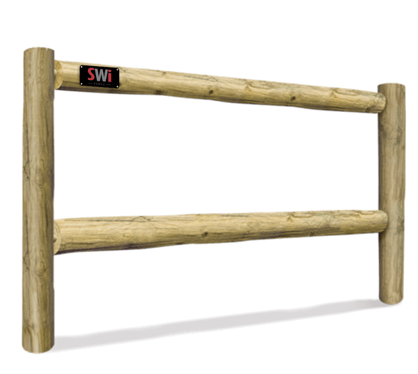 2 Round Rail Inserted fence Wyoming