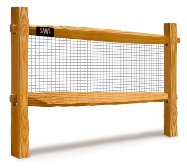 Split 2 Rail - Wire Mesh fence Wyoming