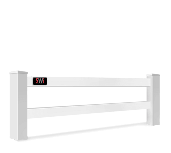 Vinyl 2 Rail fence Wyoming