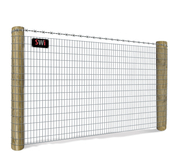 Wire Mesh & Top Barbed Wire Strand fence Wyoming