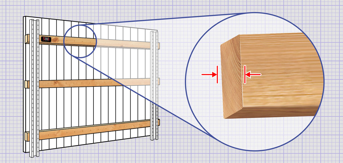 Wyoming Wood fence rails