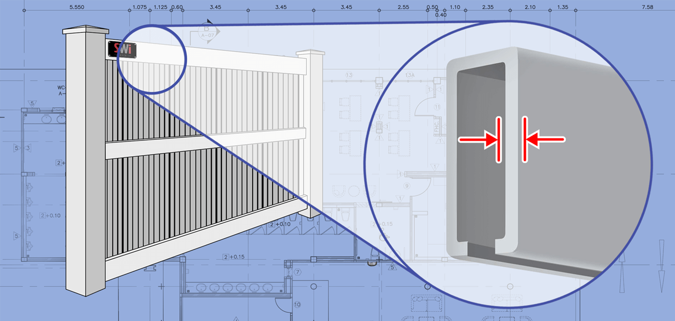 xxxREGION Corrugated Steel fence Rails