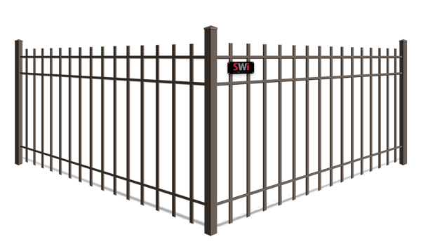 Extended picket commercial aluminum fence xxxREGION