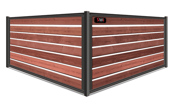 FenceTrac Semi-Privacy Wood Infill Fence Contractor in Wyoming