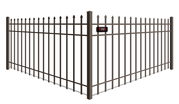 Spear top commercial aluminum fence contractor in xxxREGION