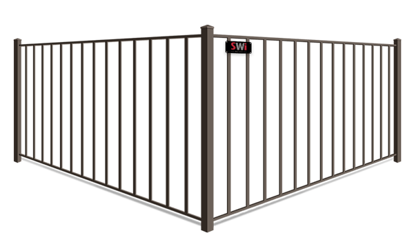 2 Rail aluminum fence company in xxxREGION