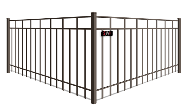 Alternating Picket Flat Top aluminum fence company in Wyoming