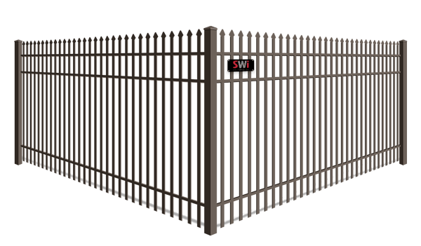 Double Picket Spear Top aluminum fence company in Wyoming