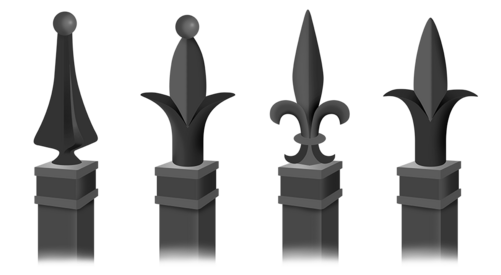 Aluminum fence finials in Wyoming