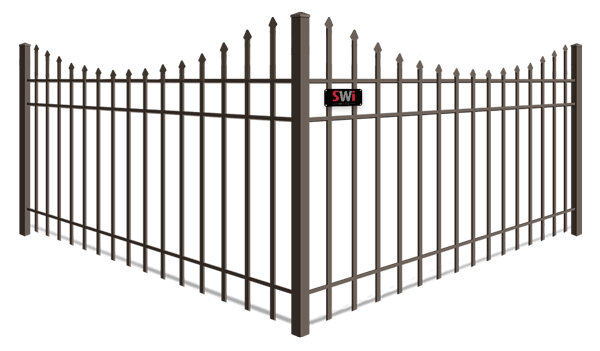 Scalloped Top aluminum fence company in xxxREGION