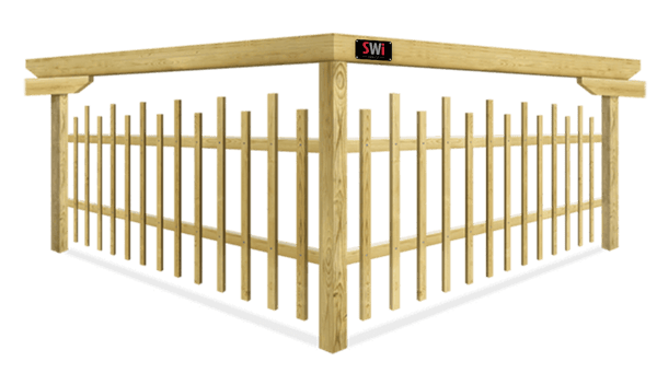 Custom wood fence company in Wyoming