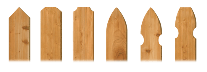 Picket styles - wood fence company in Wyoming