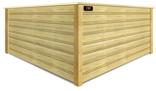 Horizontal Board On Board wood fence company in Wyoming