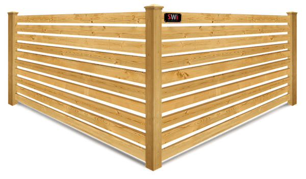 Horizontal Spaced Picket wood fence company in Wyoming