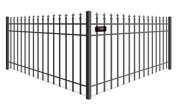 Trident Finial wrought iron fence company in xxxREGION