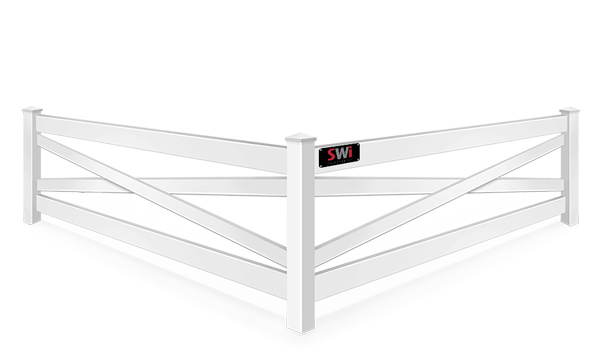 Crossbuck vinyl fence contractor in Wyoming