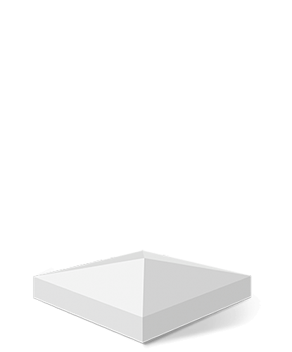 Vinyl fence traditional post cap in Wyoming