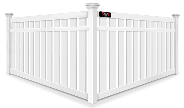 Semi-Privacy vinyl fence contractor in Wyoming