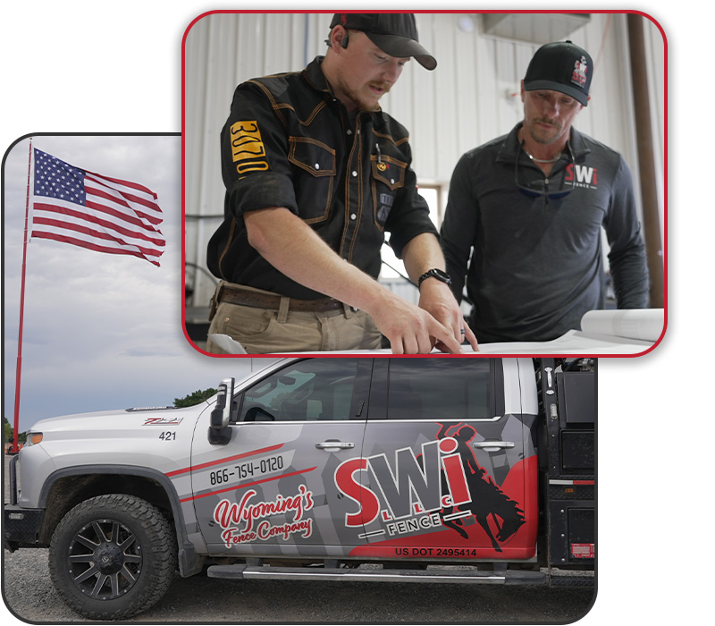 Fence contractor installing a fence in xxxREGION