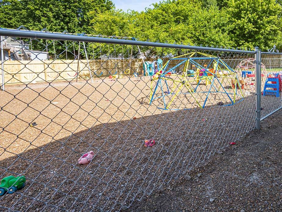 chain link fence This Town Wyoming