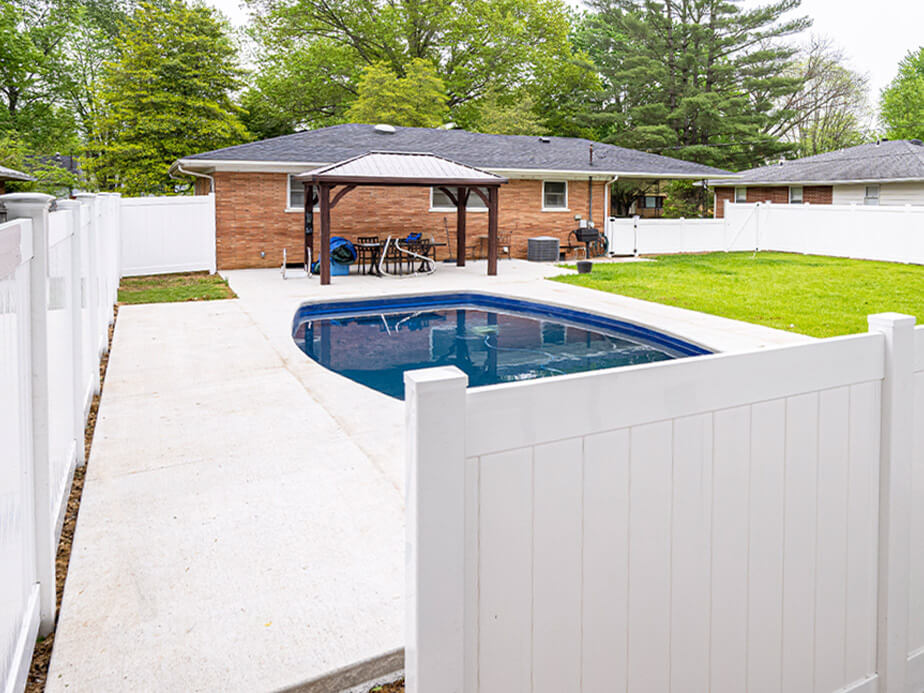 Pool Fence Example in This Town Wyoming