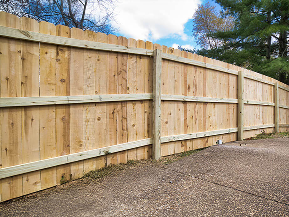 This Town Wyoming wood privacy fencing